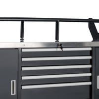 Chariot d'atelier robuste avec roulettes verrouillables, 10 tiroirs, capacité de 500 kg, OBM OEM disponible, matériau SPCC, certifié ISO CE