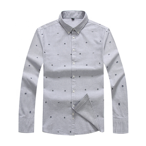 <span class=keywords><strong>Camicia</strong></span> da uomo all'ingrosso 100% in cotone <span class=keywords><strong>Oxford</strong></span> ricamato azzurro chiaro Casual a maniche lunghe Button-Down con stampa personalizzata <span class=keywords><strong>camicia</strong></span> elegante - Product Image 3