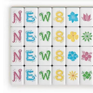 Juego de Mahjong de Acrílico Personalizado, Piezas de Juego Coloridas para 4 Jugadores, Entretenimiento para Adultos - Product Image 5