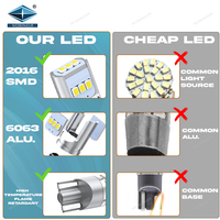 BJ alto rendimiento LED T10 2016 09smd decodificación bombilla de luz ancha 10-16V corriente constante brillante nueva condición