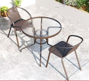 Outdoor <strong>Patio</strong> <strong>Table</strong> and Chair Set Waterproof and Sunscreen Leisure Furniture - Product Image 1