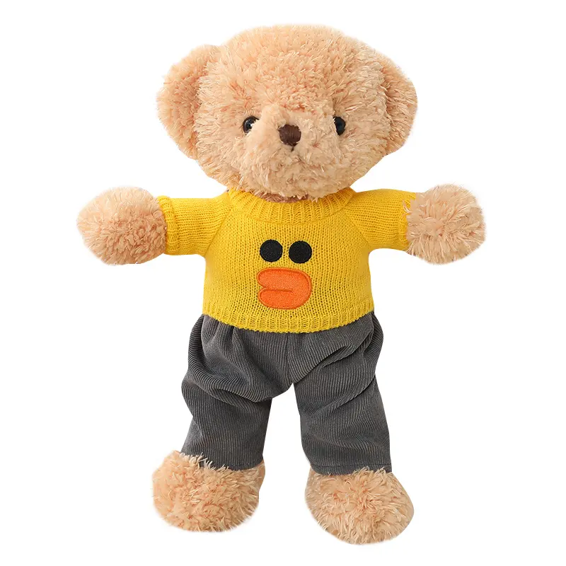 Hot sale small teddy bear portable mini stuffed plush teddy bear animal toy soft