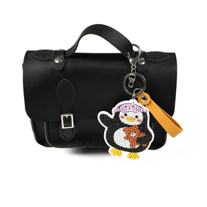 Kits <span class=keywords><strong>de</strong></span> <span class=keywords><strong>peinture</strong></span> diamant 3D créatifs à coller, thème animaux hiboux nature, porte-clés faits main, écologiques, jouets - Product Image 3