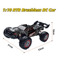 Voiture RC électrique professionnelle à quatre roues motrices avec moteur brushless haute vitesse et châssis en alliage durable
