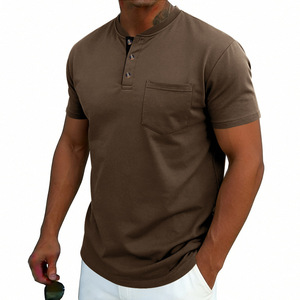 Camisa de Verano 2026 para Hombre, Estilo Retro, Casual, Holgada, Transpirable, Cuello Alto, Sin Plancha, para Comercio Exterior Transfronterizo - Product Image 2