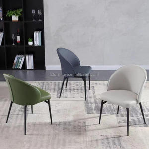 Chaises de salle à manger modernes de luxe, entièrement rembourrées, réglables et extensibles, en similicuir écologique durable, offrant un confort exceptionnel, meubles pour la maison - Product Image 2