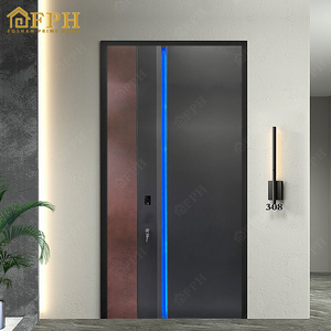 Puertas Exteriores Modernas de Aluminio para Apartamentos <span class=keywords><strong>2026</strong></span>, Insonorizadas, de Alta Seguridad, con Cerradura Inteligente para el Hogar - Product Image 4