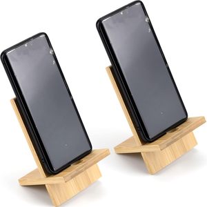 Ai-Mich Table à bras de canapé avec support pour téléphone et tablette-Support en bambou de haute qualité pour téléphone portable et tablette - Product Image 2