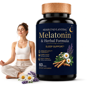 Cápsulas de Fórmula Nocturna con Mezcla de Hierbas para Adultos, Ayuda para Dormir y Alivio del Estrés, 60 Unidades - Product Image 1