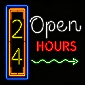 Insegna al <span class=keywords><strong>Neon</strong></span> LED in Acrilico Personalizzata 'Aperto 24 Ore' per Caffè, Bar, Negozi, Decorazione Pubblicitaria per Facciate - Product Image 3