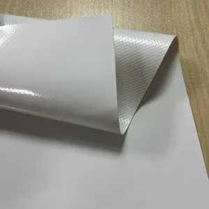 Uni-tarp 650G 1000*1000 20*20 PVC tráng bạt trắng PVC Vinyl Tarp cho vật liệu lều, xe tải Bìa