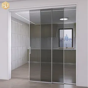 Gaya Modern Pintu Dinding Aluminium Yang Sangat Sempit untuk Dapur