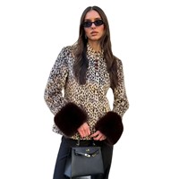 Nouveau Manteau de Maternité Slim pour Femme 2026, Style Européen et Américain, en Fausse Fourrure, avec Taille Cintrée, Col Montant Contrastant