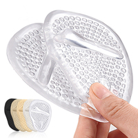 Coussinets Gel Réutilisables pour l'Avant-Pied, Soulagement Douleur Pieds, Protections Talons, Coussinets Métatarsiens pour Femmes Chaussures à Talons Hauts