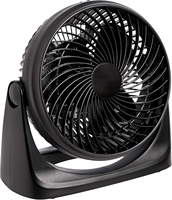 Ventilateur de bureau à circulation d'air numérique, moteur DC écologique, tête inclinable à 90 degrés, 3 vitesses, refroidissement 35 Watts, matériau ABS de qualité