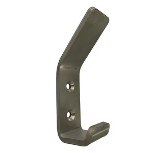 Wholesale Wall Mounting Heavy Duty Stainless Steel Stamping Bending Hanger Flat Metal Hook For Clothes Bags