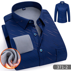 Nuova camicia calda da <span class=keywords><strong>uomo</strong></span> con <span class=keywords><strong>velluto</strong></span> spesso e Top Casual per l'autunno e l'inverno - Product Image 3