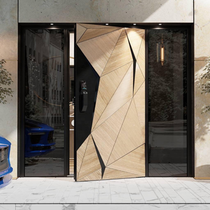 Porta d'<span class=keywords><strong>Ingresso</strong></span> Pivotante <span class=keywords><strong>Esterna</strong></span> dal Design Australiano Elegante, Porta Principale in Acciaio e Alluminio Antifurto per Casa - Product Image 2