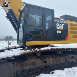 Excavatrice sur chenilles Caterpillar 349E d'occasion, 49 tonnes, d'origine japonaise, CAT 349B, matériel de construction pour les grands travaux miniers - Product Image 2