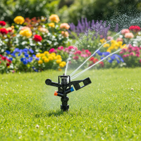 Arroseur d'irrigation de pelouse et de jardin en plastique 360 engrenages Arroseur de jardin Vortex pour l'arrosage et l'irrigation Filetage 1/2 ''et 1/4''