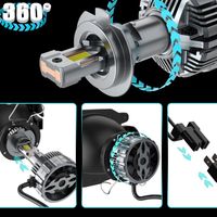 Sistem Lampu Mobil Universal Berdaya Tinggi Dapat Disesuaikan 360W 6000K IP68 Lampu Depan LED Mobil Dengan 30000LM untuk H7 H4 H1 H11 9004 9007