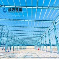 Estructura de Acero Galvanizado Resistente a la Corrosión para Almacenes, con Divisiones Flexibles para Zonas de Producción en Talleres
