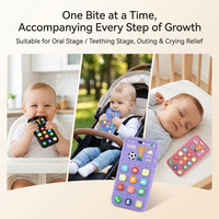 Vente en gros : Jouet de dentition pour bébé en silicone, motif ballon de football, jouet sensoriel, jouet à mâcher pour nourrisson en forme de téléphone de simulation, direct usine