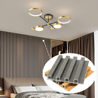 Vente chaude Panneau mural WPC imperméable et ignifuge pour chambre à coucher et salon Design moderne