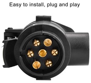 Adaptateur de <span class=keywords><strong>prise</strong></span> de <span class=keywords><strong>remorque</strong></span> 12 V <span class=keywords><strong>7</strong></span> broches vers <span class=keywords><strong>prise</strong></span> de <span class=keywords><strong>remorque</strong></span> 13 broches, convertisseur pour attelage de <span class=keywords><strong>remorque</strong></span>, connexion de remorquage - Product Image 6