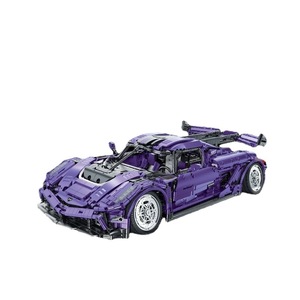 Technol Model Purple Sports Car 1:10 Scale 2861 Pieces Building Blocks Toy For Kids - Product Image 1