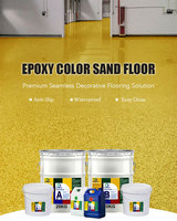Revêtement de sol époxy industriel de haute qualité, imperméable, brillant, peinture époxy colorée pour sol en béton, revêtement de sol époxy