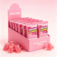 Gummies à la pastèque à marque privée, riches en protéines, avec 17g ou 20g d'isolat de protéines de lactosérum