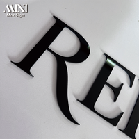 Lettres en acrylique 3D personnalisées non éclairées, logo intérieur en acrylique, logo pour salon de coiffure et de beauté, décoration de salon