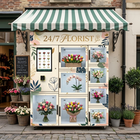 Distributeur Automatique Intelligent de Fleurs JOYVEND Certifié CE avec Surveillance à Distance, Distributeur Floral Personnalisable, Auvent Personnalisable, Paiement Sans Espèces
