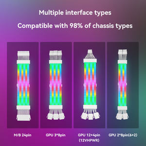Pupazzo di neve ARGB LED strisce 8 Pin Desktop cavo di estensione scheda madre scheda grafica cavo di alimentazione per Gaming PC disponibile in magazzino - Product Image 3