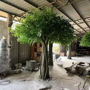 Chống Uv Tùy Chỉnh Ngoài Trời Chất Lượng Cao Lớn Nhân Tạo Ficus Banyan Cây Lớn Thực Tế Màu Xanh Lá Cây Nhà Máy Nguồn Cung Cấp - Product Image 3