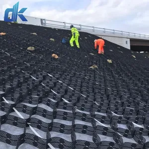 Smooth Textured Perforated Plastic HDPE Geocell For Road/ Hill/ Slope Soil Reinforcement