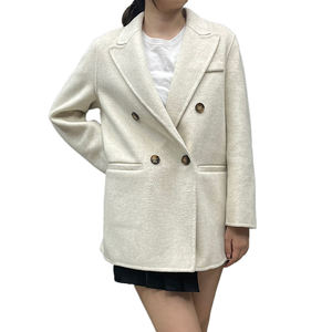 New Coming Wholesale High Quality 100% Wool Woman Coat Cashmere <strong>Blazer</strong> - Product Image 2