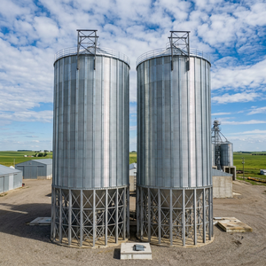 100T/500T/1000T/2000T/5000T/10000T Galvanized Silo for Rice Maize Paddy Wheat Coffee Beans <b>Seeds</b> <b>Storage</b> - Product Image 1