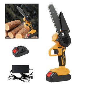 Mini-tronçonneuse sans fil Ananke Tools avec guide-chaîne de 6 pouces, machine à couper les branches de bois de qualité industrielle et pour le bricolage, fonctionnant sur batterie - Product Image 5