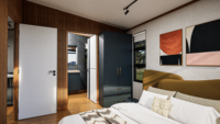 Maison préfabriquée de luxe UVO, maison modulaire moderne en forme de A, villa préfabriquée en acier pour hôtel, complexe hôtelier, bureau