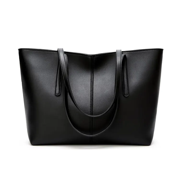2021 디자이너 유행 여성 럭셔리 새로운 패션 핸드백 도매 PU 가죽 대용량 숙녀 블랙 토트 핸드 가방 숙녀