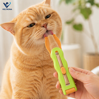 Distributeur de pâte pour friandises pour chats VELTRONA, type coulissant, avec cuillère, qualité alimentaire, réutilisable, facile à nettoyer, vente en gros