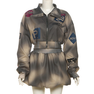 Nuovi Arrivi 2025: Set Boutique Due Pezzi con Giacca e Gonna a Palloncino per Donna - Product Image 4