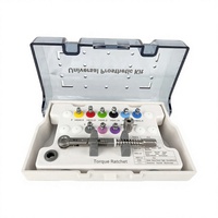 Kit d'outils de restauration d'implants dentaires à tête carrée, avec clé dynamométrique à cliquet pour vis et emballage en boîte, pour usage oral et médical transfrontalier
