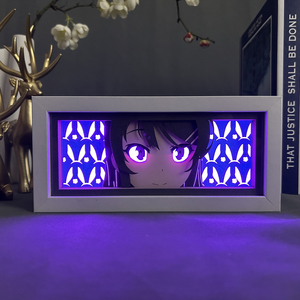 Lampe de nuit LED 3D Anime Mai Sakurajima, boîte à lumière, boîte à ombre, manga, décoration de <span class=keywords><strong>chambre</strong></span>, lampe de table, animation, veilleuse - Product Image 5