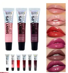 best quality selling private label 6-color tube liquid lip gloss Non stick cup lip glaze Liquid lip gloss in tubes
