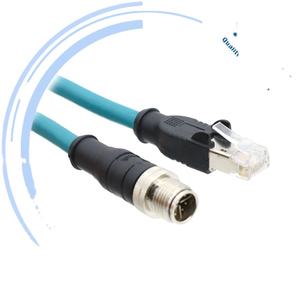 M12-Steckverbinder 8-polig X-Code zu RJ45 Ethernet-Steckverbinder Profinet-Kabel CAT5e Industrielles Ethernet Ethercat - Product Image 1