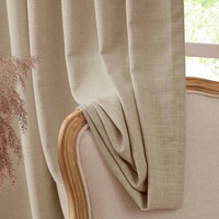 Rideaux de fenêtre personnalisés Wabi Sabi modernes en polyester/lin, isolés, imperméables et anti-bruit
