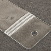 Fabricant fournisseur de sac d'étiquettes de vêtements en PVC étanche étiquette de col à ouverture plate sac en plastique épais transparent pour vêtements